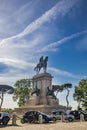 Bronze statue of the Italian general Giuseppe Garibaldi Royalty Free Stock Photo