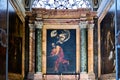 Rome Lazio Italy. The Church of St. Louis of the French. The inspiration of Saint Matthew by Caravaggio