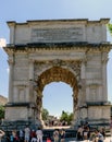 Rome, Lazio, Italy. July 25, 2017: Arch erected in honor of the