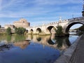 Roma - Ponte Sant`Angelo dalla riva