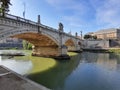 Roma - Ponte Vittorio Emanuele II dalla riva