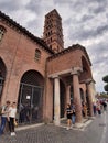 Roma - Turisti in fila per la Bocca della Verita Royalty Free Stock Photo