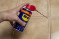 WD 40 water repellent for cleaning tile joints