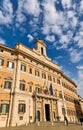 Rome Lazio Italy. The Palazzo Montecitorio is a palace seat of the Chamber of Deputies, the lower house of the Italian Parliament