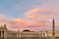 Rome Lazio Italy. Saint Peter\'s Square at dusk