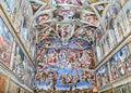 Rome Lazio Italy. The Vatican Museums in Vatican City. Sistine Chapel by Michelangelo. The Last Judgement