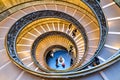 Rome Lazio Italy. The Vatican Museums in Vatican City. Bramante staircase. Spiral stairs Royalty Free Stock Photo