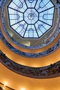 Rome Lazio Italy. The Vatican Museums in Vatican City. Bramante staircase. Spiral stairs Royalty Free Stock Photo