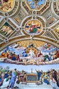 Rome Lazio Italy. The Vatican Museums in Vatican City. Raphael rooms frescoes