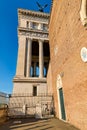 Rome Lazio Italy. Victor Emmanuel II National Monument, Vittoriano at Capitoline Hill and The Basilica of St. Mary of the Altar of