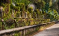 Rome local landmark Lazio region Italy - Villa Deste Cento Fontane or One Hundred Fountains monument in Tivoli Royalty Free Stock Photo