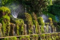 Rome local landmark Lazio region Italy - Villa Deste Cento Fontane or One Hundred Fountains monument in Tivoli Royalty Free Stock Photo