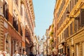 Rome - Via dei Condotti Royalty Free Stock Photo