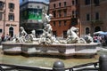 Rome-Navona Square statues.