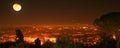 Night view over Rome