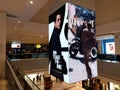 Digital poster in the Roman shopping center PORTA DI ROMA, of the 25th 007 film with Daniel Craig NO TIME TO DIE