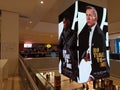 Digital poster in the Roman shopping center PORTA DI ROMA, of the 25th 007 film with Daniel Craig NO TIME TO DIE