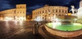 Rome - Palace Quirinale, panoramic view at night