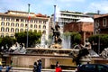 Rome-Panorama with the Republica Square.