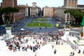 Rome-Panorama with Venice Square.