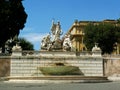 Rome Piazza del Popolo goddess Roma fountain