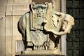 Rome. Piazza della Minerva, Obelisk on the back of an elephant, `chicken Minerva`