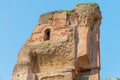 Rome. Preserved part of the wall (ruins) of the ancient ancient Baths of Caracalla ( Thermae Antoninianae )