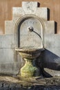 Rome public drinking fountain Royalty Free Stock Photo