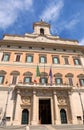 Rome, RM, Italy - August 18, 2020: Palace Montecitorio seat of I