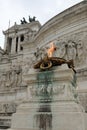 Rome, RM, Italy - March 5, 2019: eternal flame dedicated to the