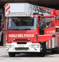 Rome, RM, Italy - May 23, 2019: fire engine Royalty Free Stock Photo