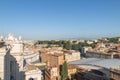 Rome Rooftops and Vatican city landmarks panoramic view. Royalty Free Stock Photo