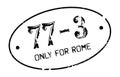 Only For Rome rubber stamp