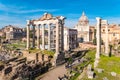 Rome`s Roman Forum landmark ruins