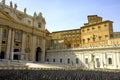 Rome Saint Peter's square baroque statues ofSt. Peter's Cathedral apostles Royalty Free Stock Photo