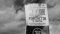 Logo on advertising of the 69th PORCHETTA festival in Ariccia