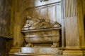 ROME - SEPTEMBER 26, 2017: Sculpture inside Basilica di Santa Maria in Trastevere, Rome Royalty Free Stock Photo