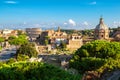 Rome Skyline with Colosseum and Roman Forum, Italy Royalty Free Stock Photo