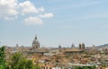 Rome Skyline in the Daytime in Summer Royalty Free Stock Photo