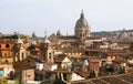 Rome skyline with domes and rooftops