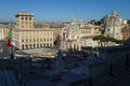 Rome skyline and domes of Santa Maria di Loreto church