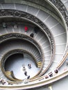 Rome: the stairs of the vatican museums Royalty Free Stock Photo