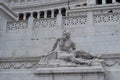 Rome Statue at Outside from Stone Marble Style of Roman Empire Artists Design in Rome Italy 2014