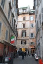 Rome street, capital city Italy