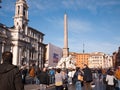 Rome, street scene in Piazza Navona
