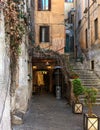 Rome streets in the historic part of the town