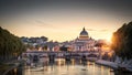 Rome at sunset Italy Royalty Free Stock Photo