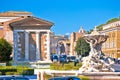 Rome. Temple of Portuno and acient landmarks of eternal city of Rome