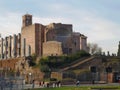 Rome, the Temple of Venus and Roma in December