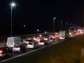 Rome - Traffic on the ring road at night Royalty Free Stock Photo